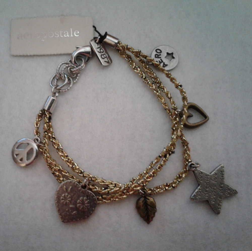 Cute Aeropostale Charm Bracelet NWT